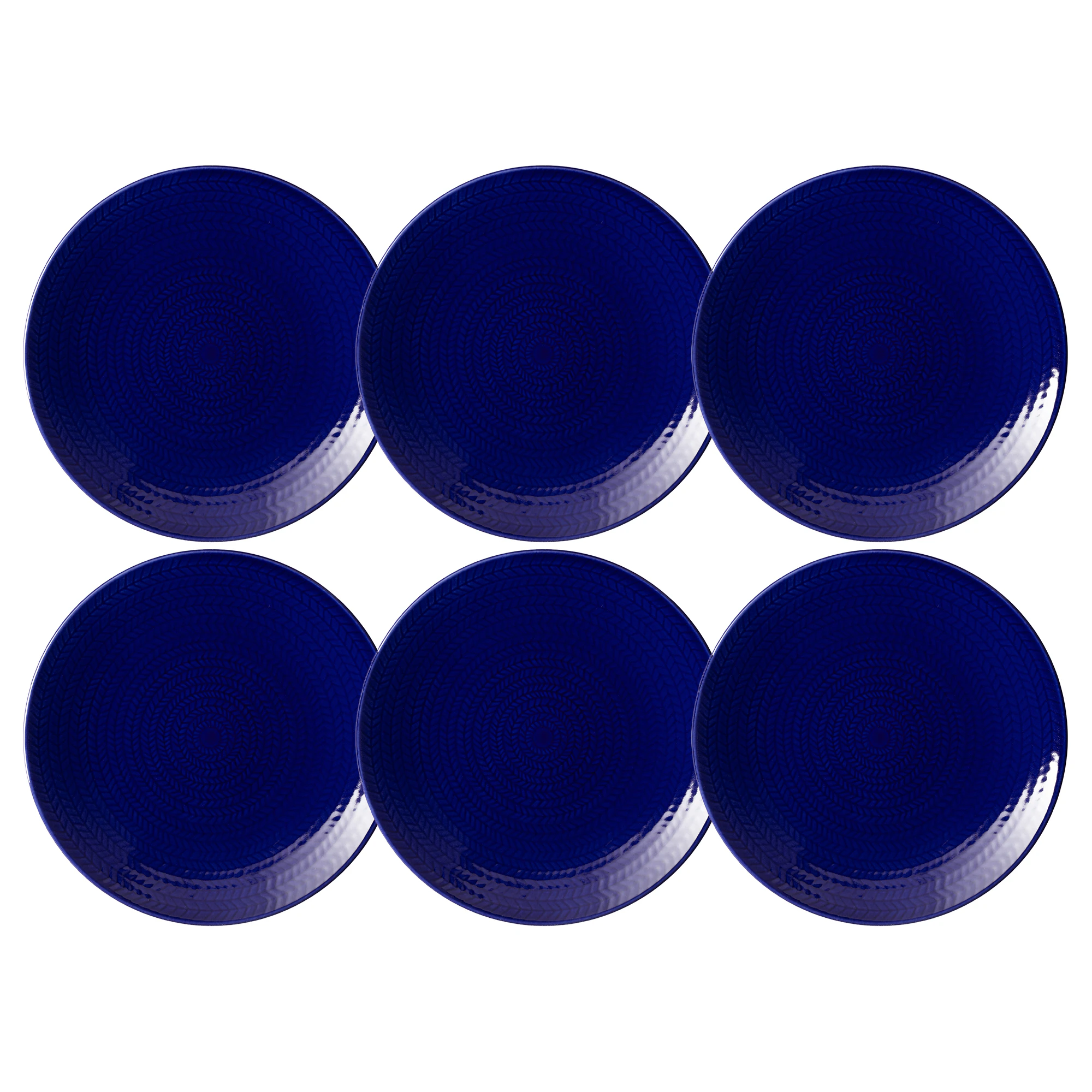 R&ouml;rstrand Eld Tallerken 19 Cm 6-pak - Asietter Feldspar Porcelain Bl&aring; - 1086822X6