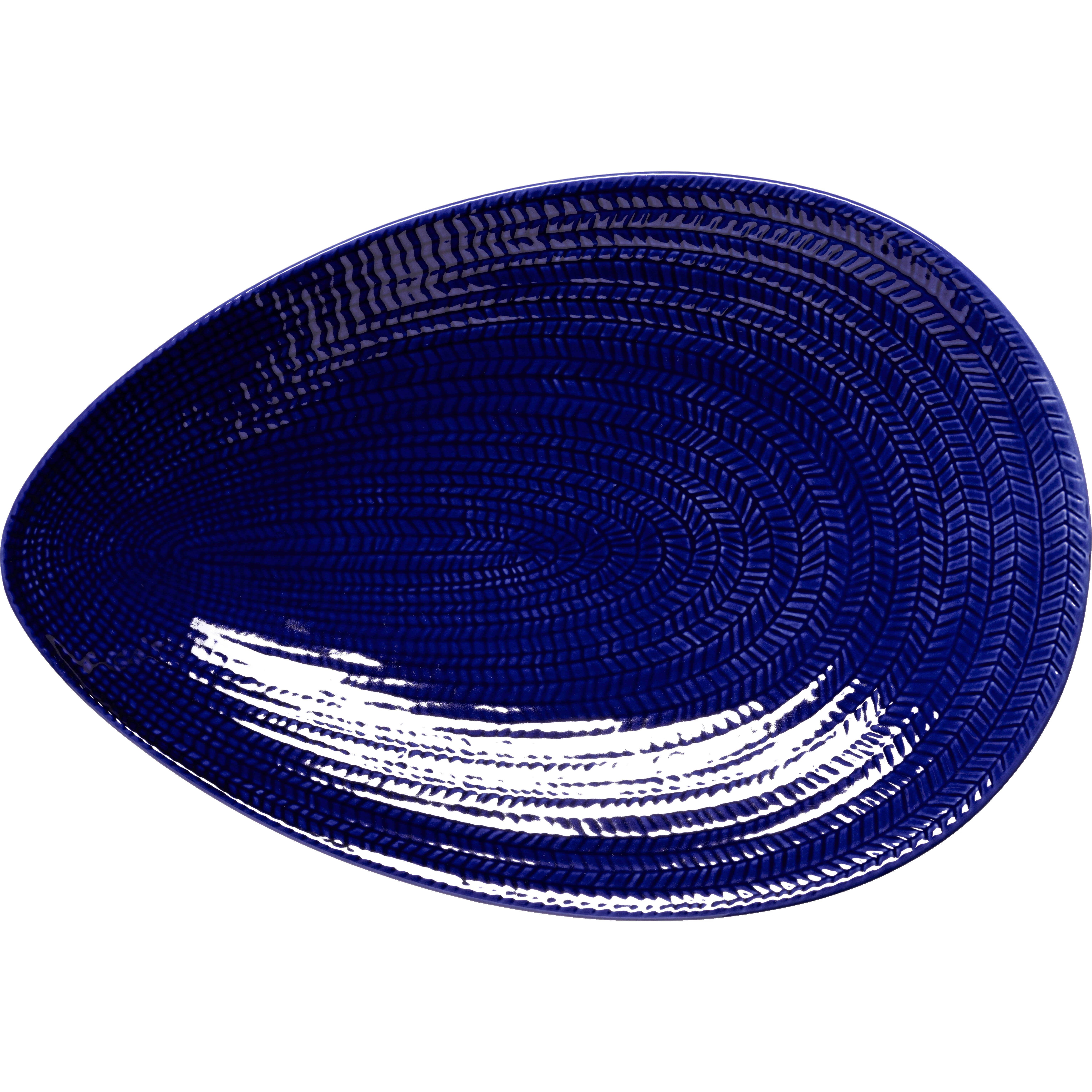 R&ouml;rstrand Eld Tallerken 20x29 Cm - Serveringsfad Feldspar Porcelain Bl&aring; - 1083992