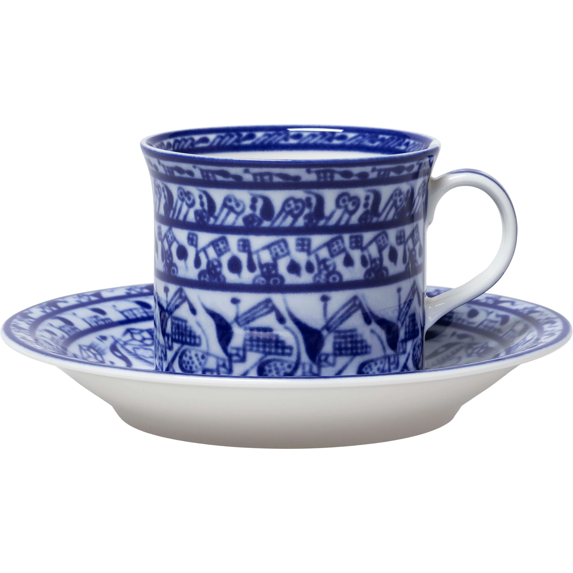 R&ouml;rstrand Cobolti Kaffekop Med Underkop - Kaffekopper Feldspar Porcelain Bl&aring; - 1086829