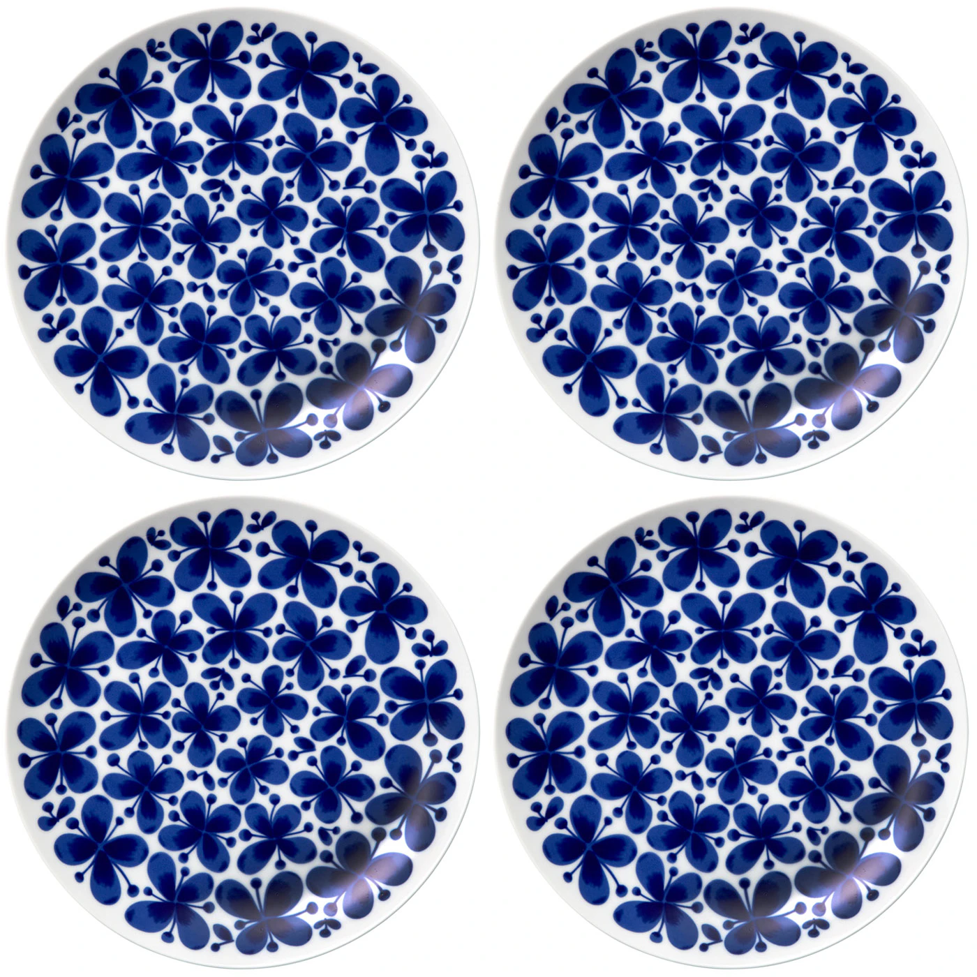 R&ouml;rstrand Mon Amie Tallerken 27 Cm 4-pak - Middagstallerkner Porcel&aelig;n Bl&aring; - 1012271 4-PACK
