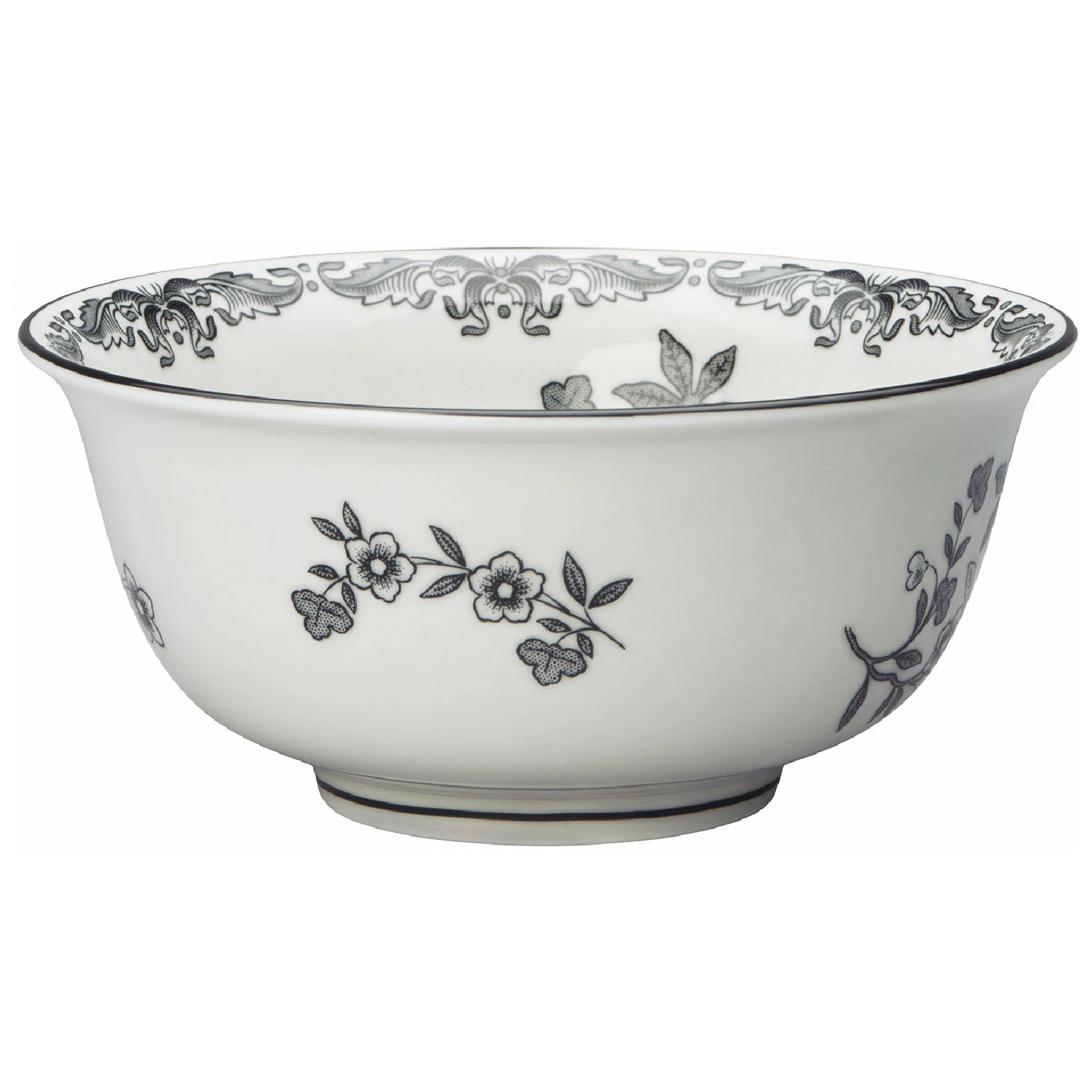 R&ouml;rstrand Ostindia Black Bowl 50 Cl - Serveringssk&aring;le Porcel&aelig;n Sort - 1028274