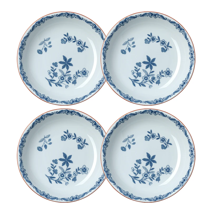 Ostindia Dyb Tallerken 22 cm, 4-pak