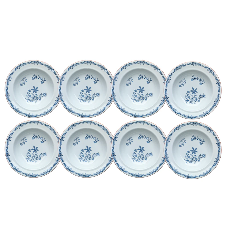 Ostindia Dyb Tallerken 24 cm, 8-pak
