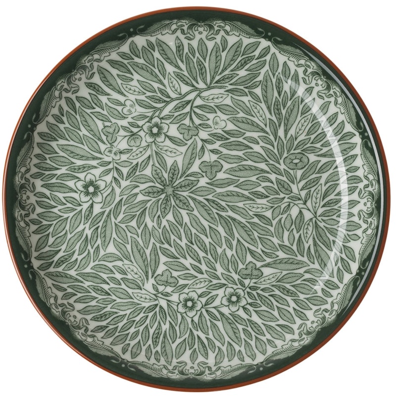 Ostindia Floris Tallerken 16 cm, Grøn