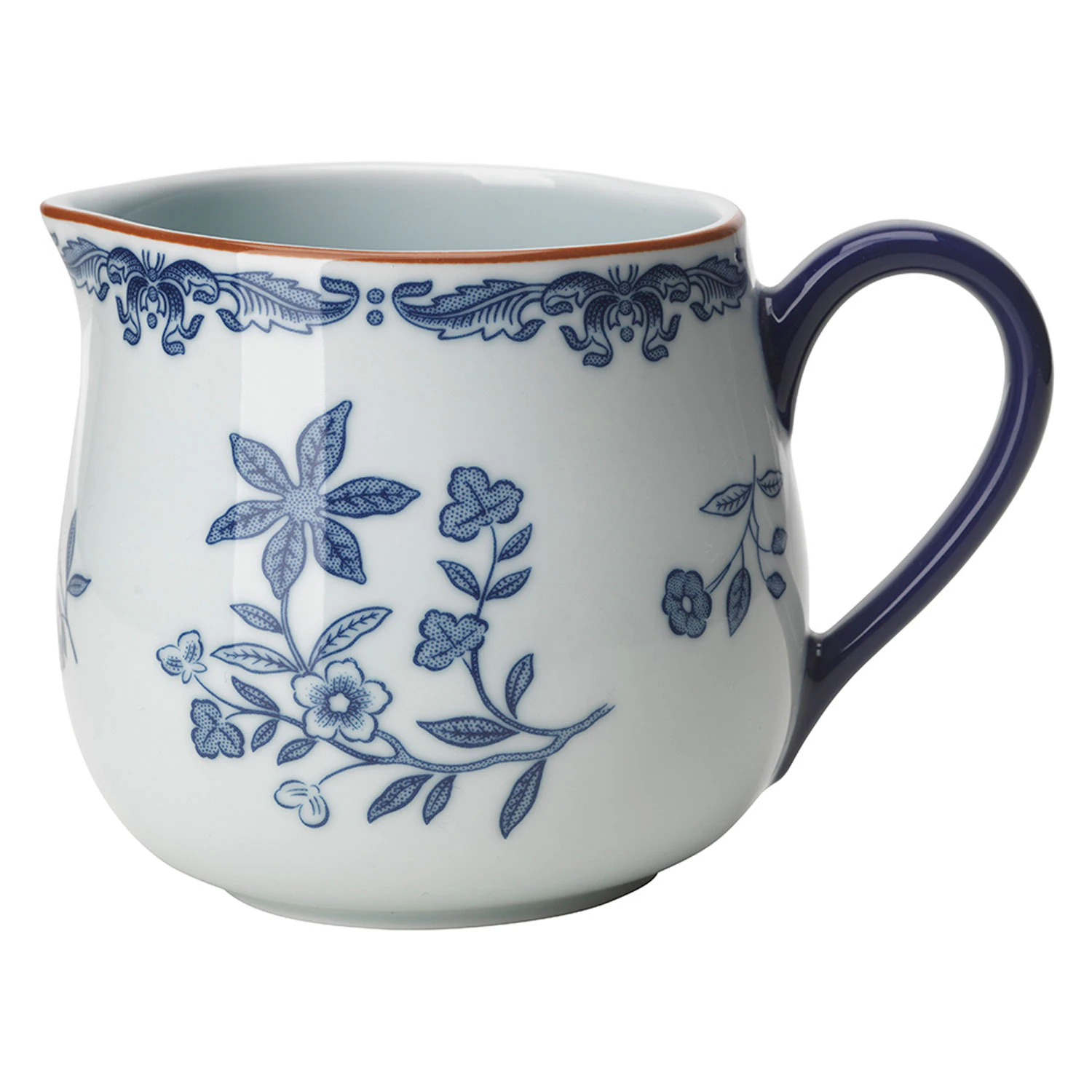 R&ouml;rstrand Ostindia Kande 45 Cl - M&aelig;lkekander Porcel&aelig;n Bl&aring; - 1072029