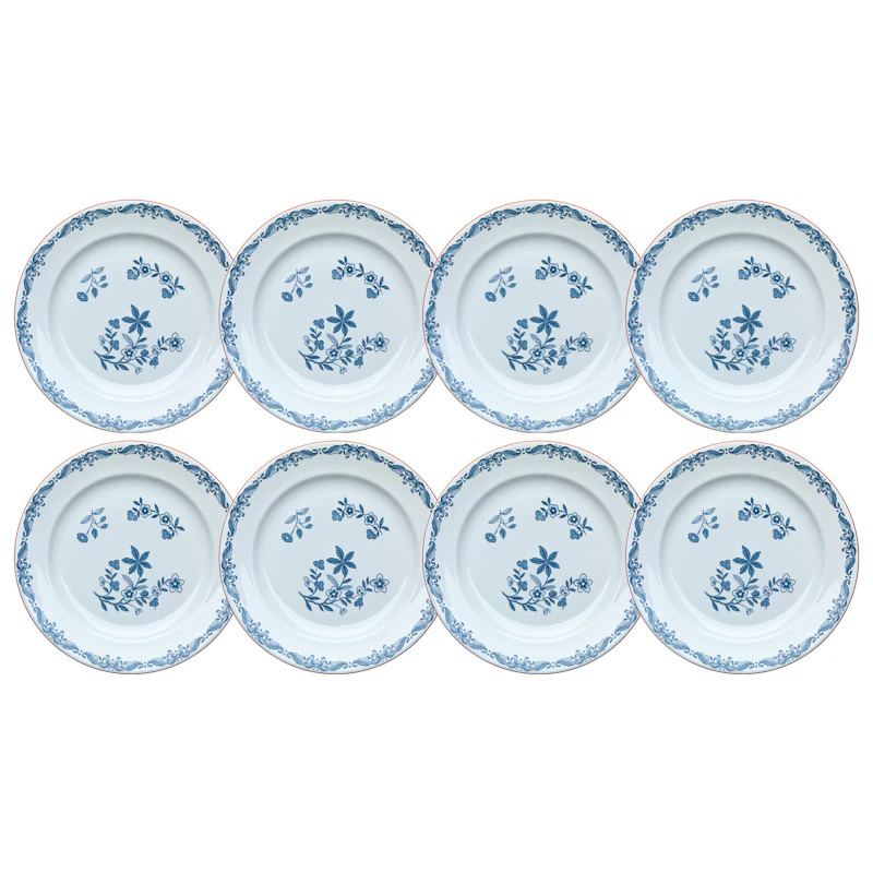 Ostindia Sidetallerken 18 cm, 8-pak