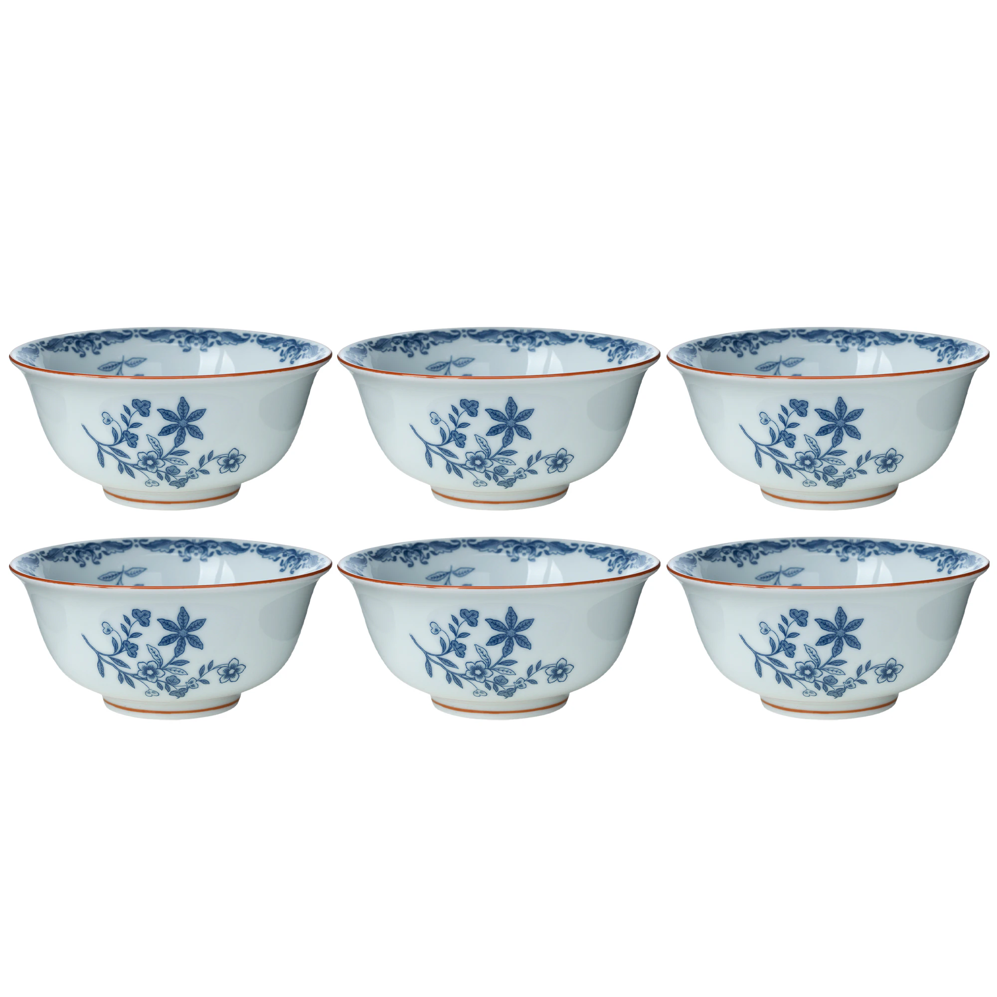 R&ouml;rstrand Ostindia Sk&aring;l 50 Cl 6-pak - Serveringssk&aring;le Porcel&aelig;n Hvid - 1012329X6