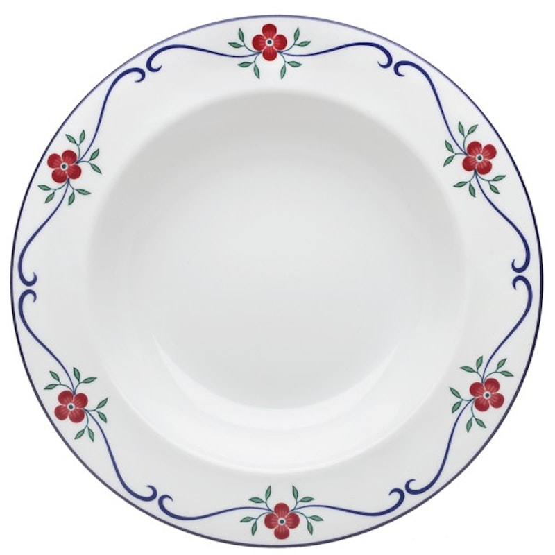 Sundborn Dyb Tallerken, 240 mm, Hvid