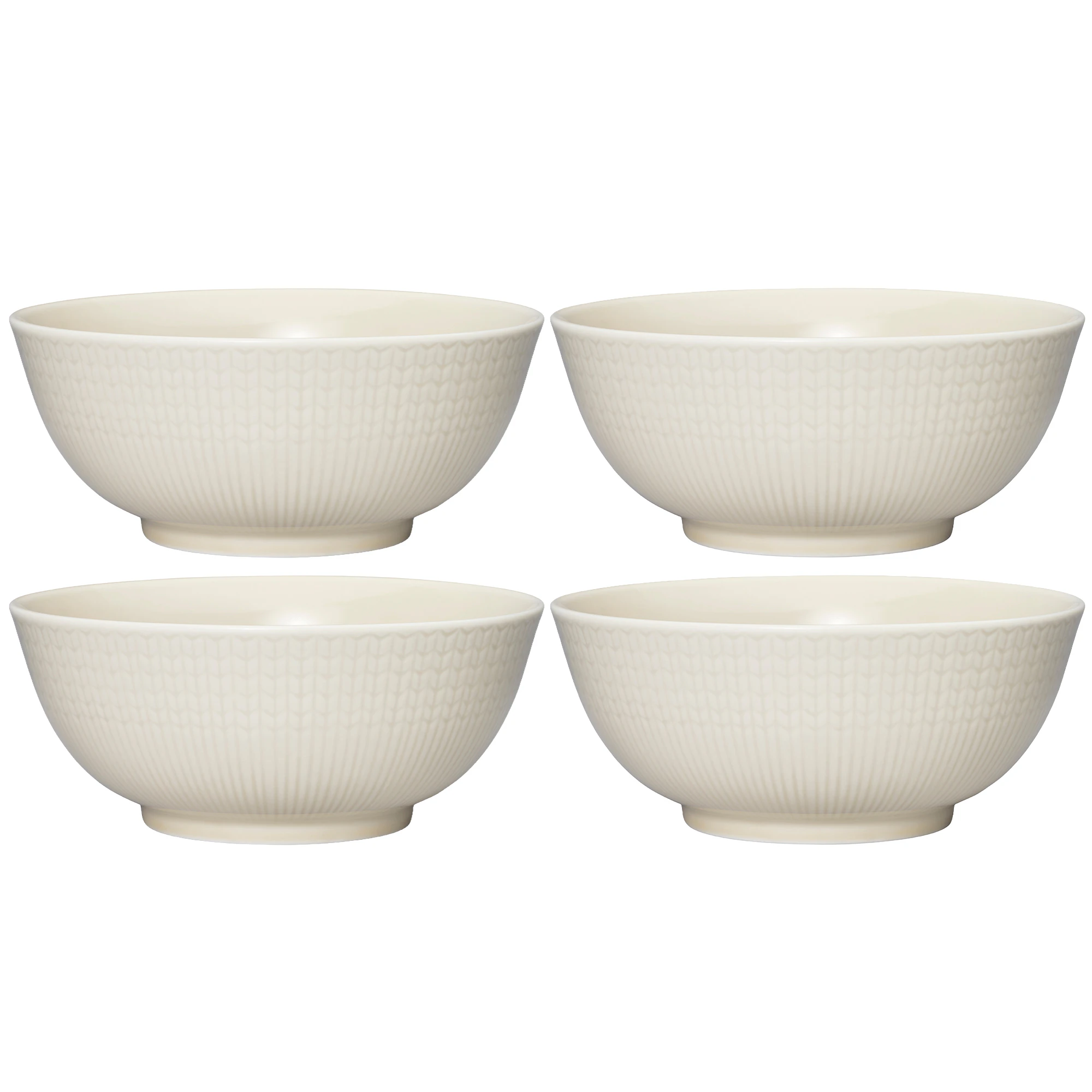 R&ouml;rstrand Swedish Grace Sk&aring;l 60 Cl 4-pak Havre - Serveringssk&aring;le Porcel&aelig;n Oat (Beige) - 1069428X4