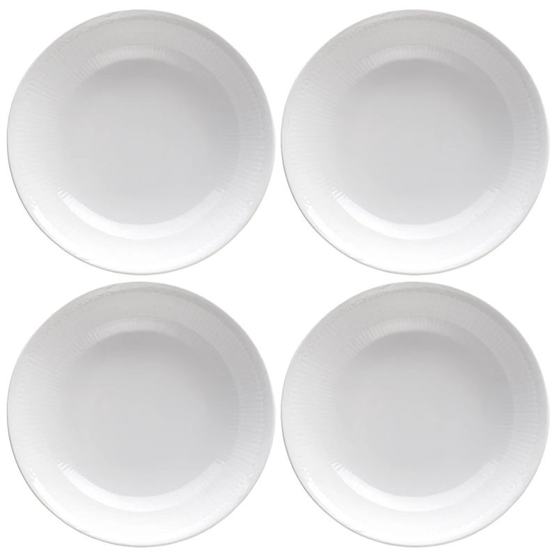 Swedish Grace Dyb Tallerken 19 cm 4-pak, Sne