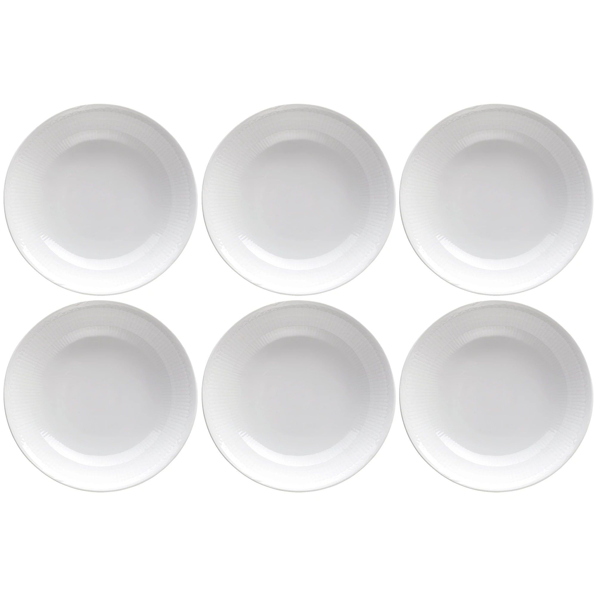 R&ouml;rstrand Swedish Grace Dyb Tallerken 19 Cm 6-pak Sne - Dybe tallerkner Porcel&aelig;n Snow (White) - 1011839X6
