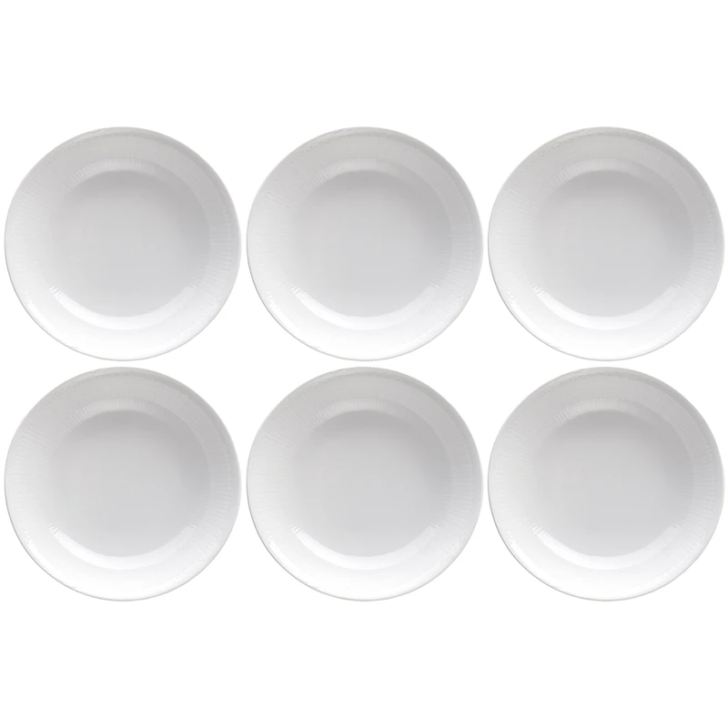 Swedish Grace Dyb Tallerken 19 cm 6-pak, Sne