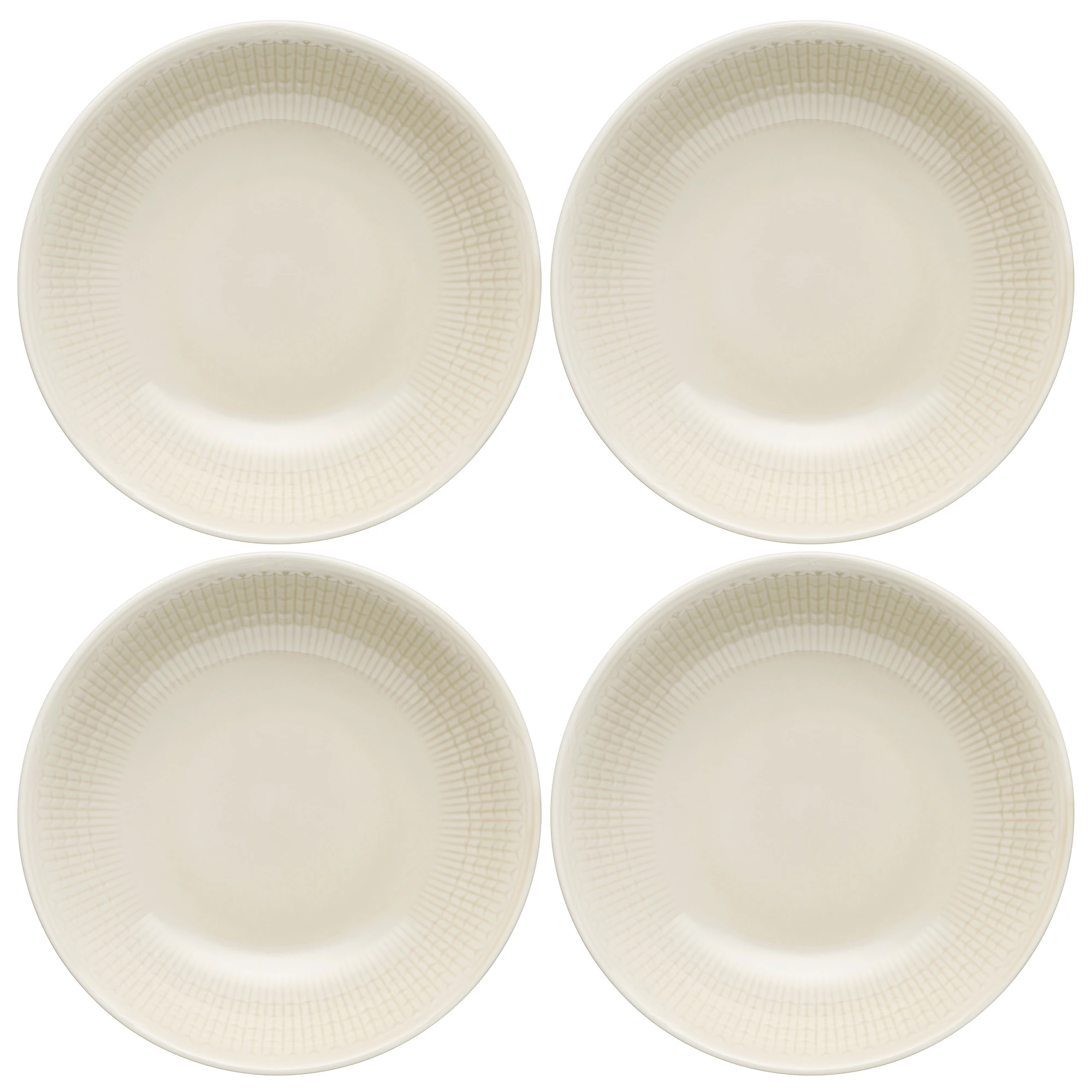 R&ouml;rstrand Swedish Grace Dyb Tallerken 19 Cm 4-pak Havre - Dybe tallerkner Porcel&aelig;n Oat (Beige) - 1069430X4