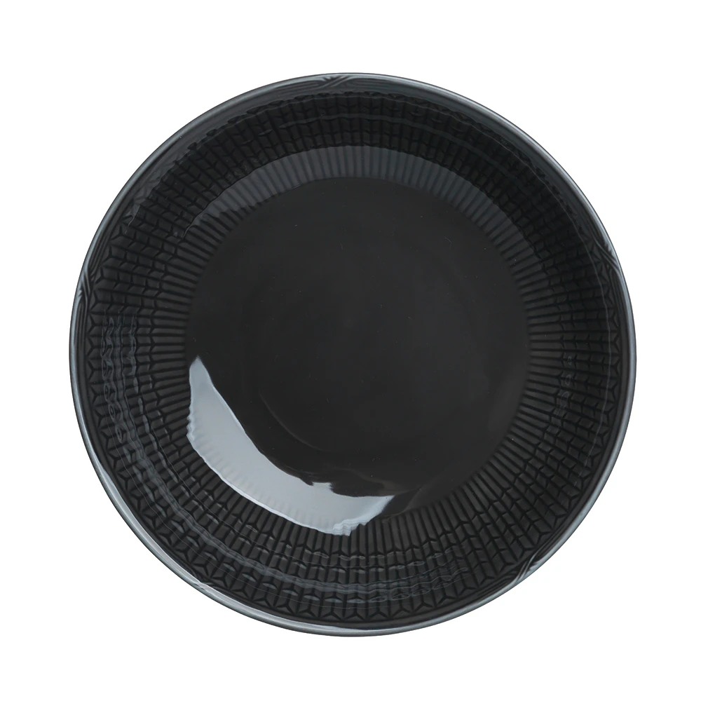 R&ouml;rstrand Swedish Grace Dyb Tallerken 19 Cm Stengr&aring; - Dybe tallerkner Porcel&aelig;n Stone (Dark Grey) - 1012399