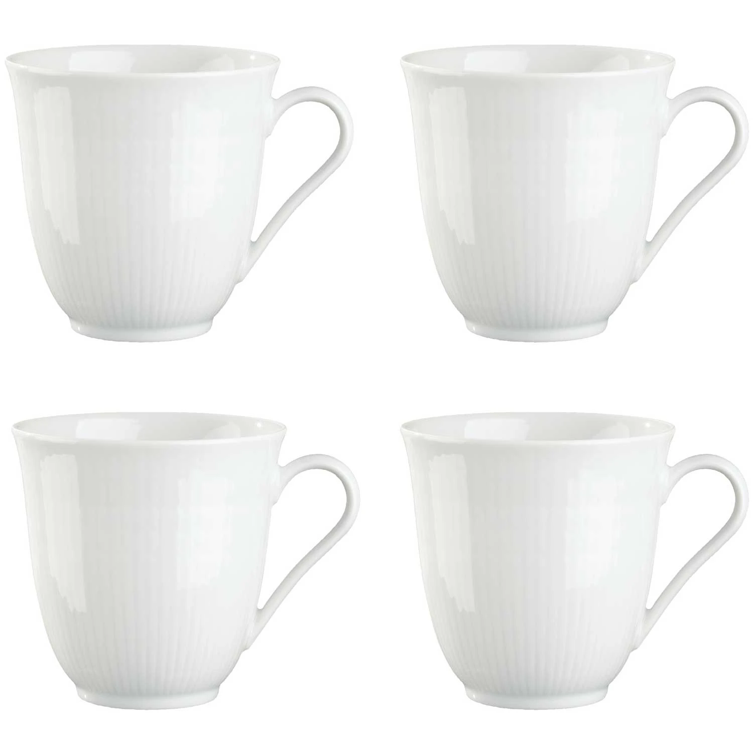 R&ouml;rstrand Swedish Grace Krus 30 Cl 4-pak Sne - Kaffekopper Porcel&aelig;n Snow (White) - 1011852 4-PACK