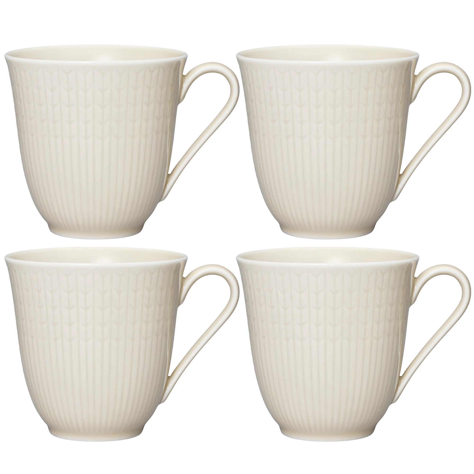 R&ouml;rstrand Swedish Grace Krus 30 Cl 4-pak Havre - Kaffekopper Porcel&aelig;n Oat (Beige) - 1069427X4