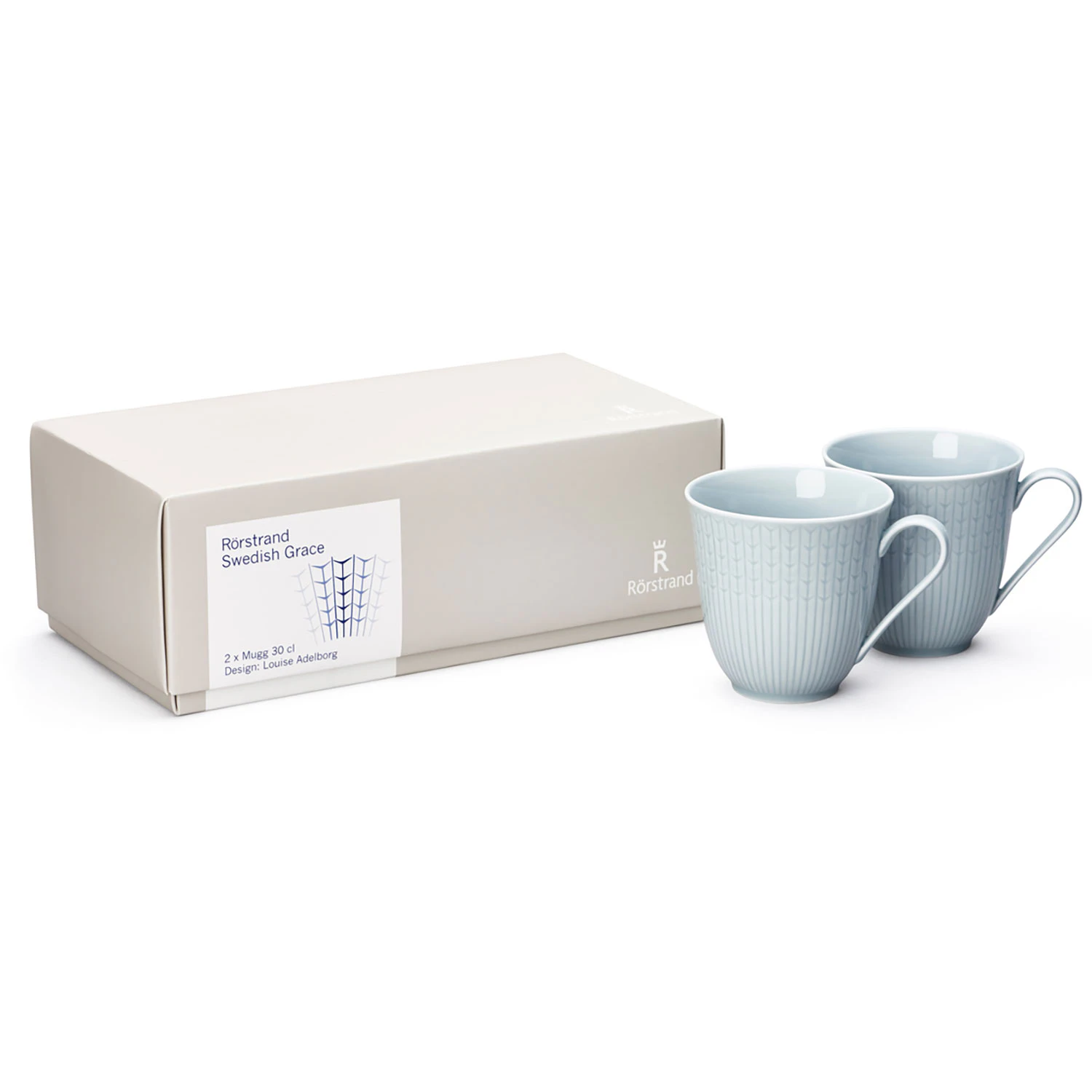 R&ouml;rstrand Swedh Grace Krus 30cl 2-pak - Kaffekopper Porcel&aelig;n Is - 1026710