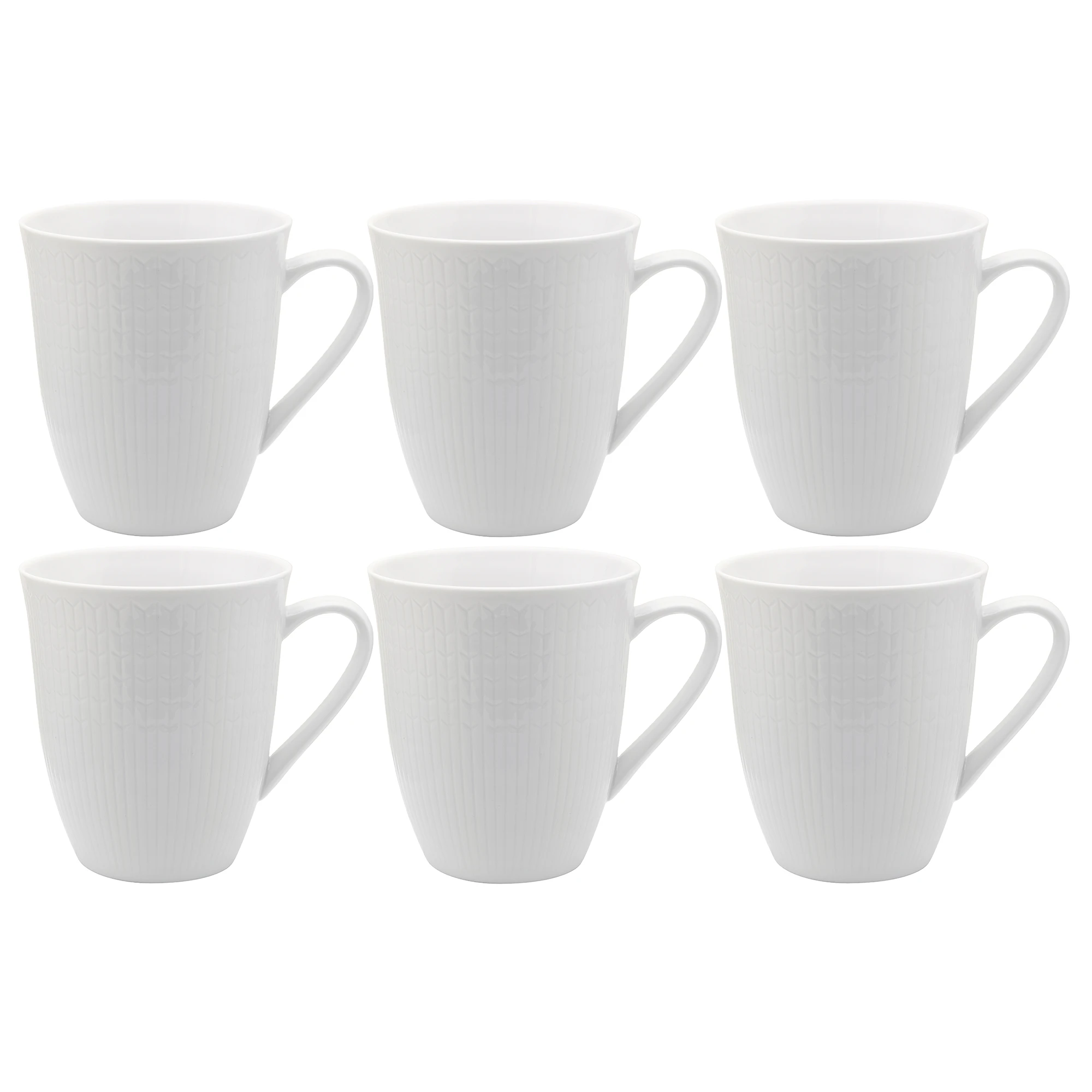 R&ouml;rstrand Swedish Grace Krus 50 Cl 6-pak Sne - Kaffekopper Porcel&aelig;n Snow (White) - 1012184X6