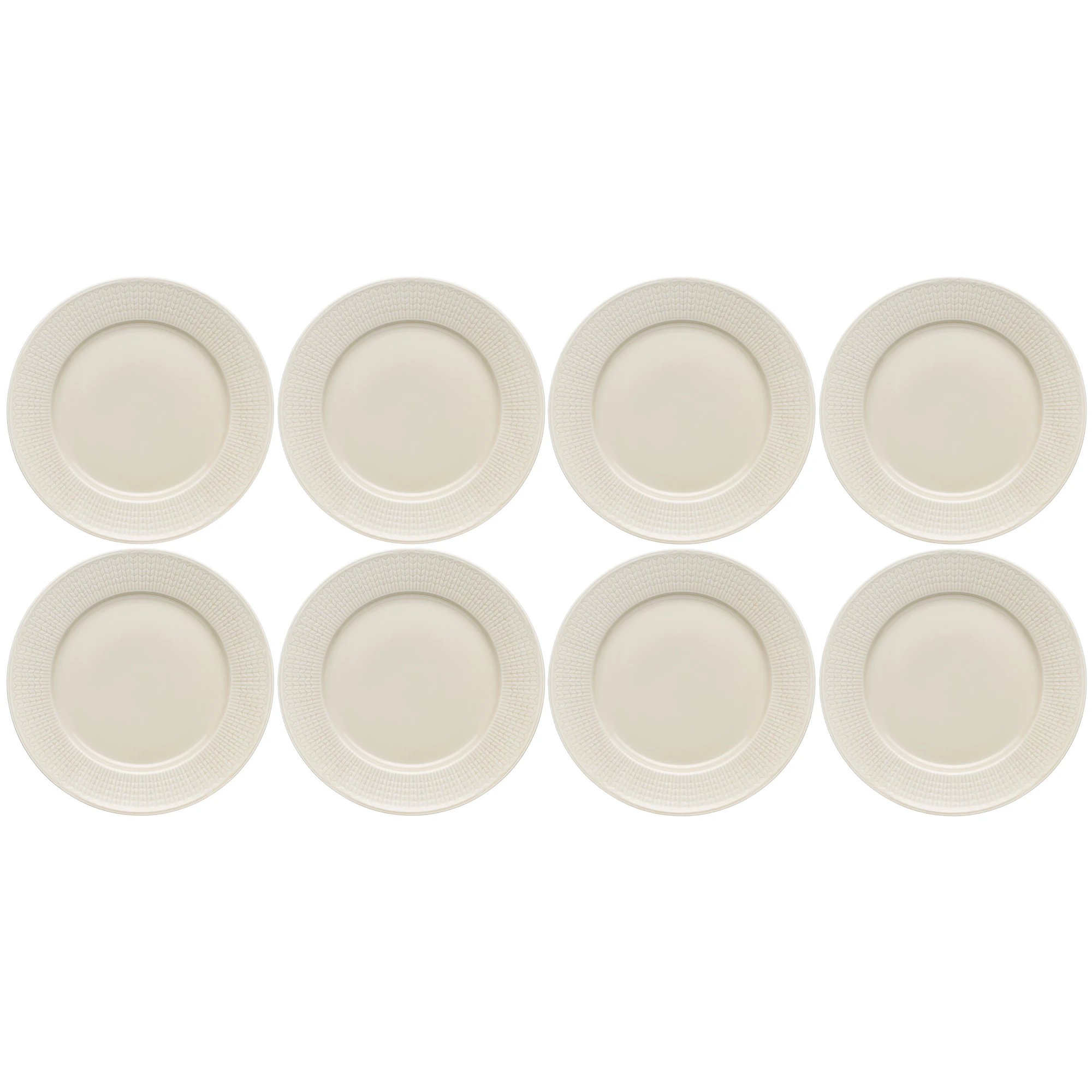 R&ouml;rstrand Swedish Grace Tallerken 27 Cm 8-pak Havre - Middagstallerkner Porcel&aelig;n Oat (Beige) - 1069425X8