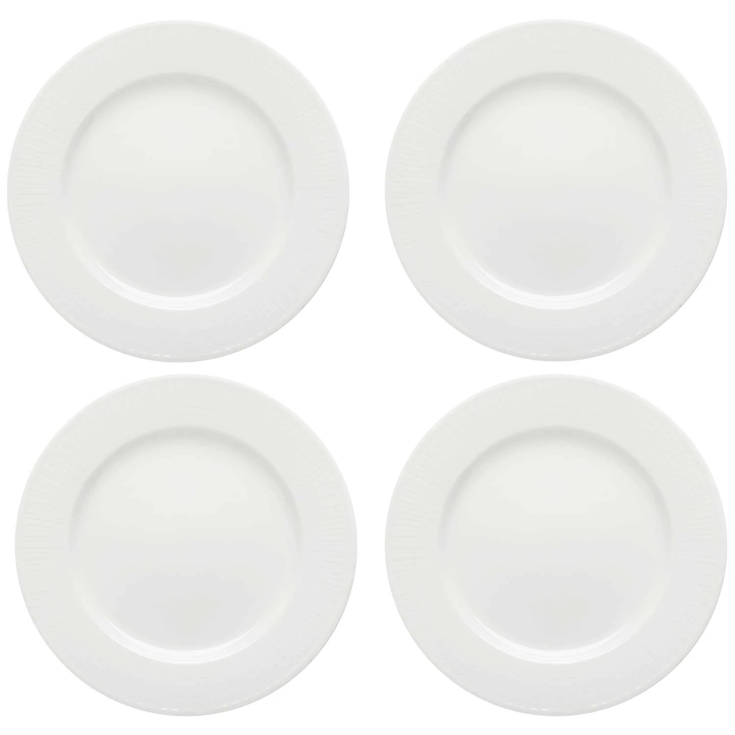 R&ouml;rstrand Swedish Grace Sidetallerken 17 Cm 4-pak Sne - Asietter Porcel&aelig;n Snow (White) - 1011841 4-PACK