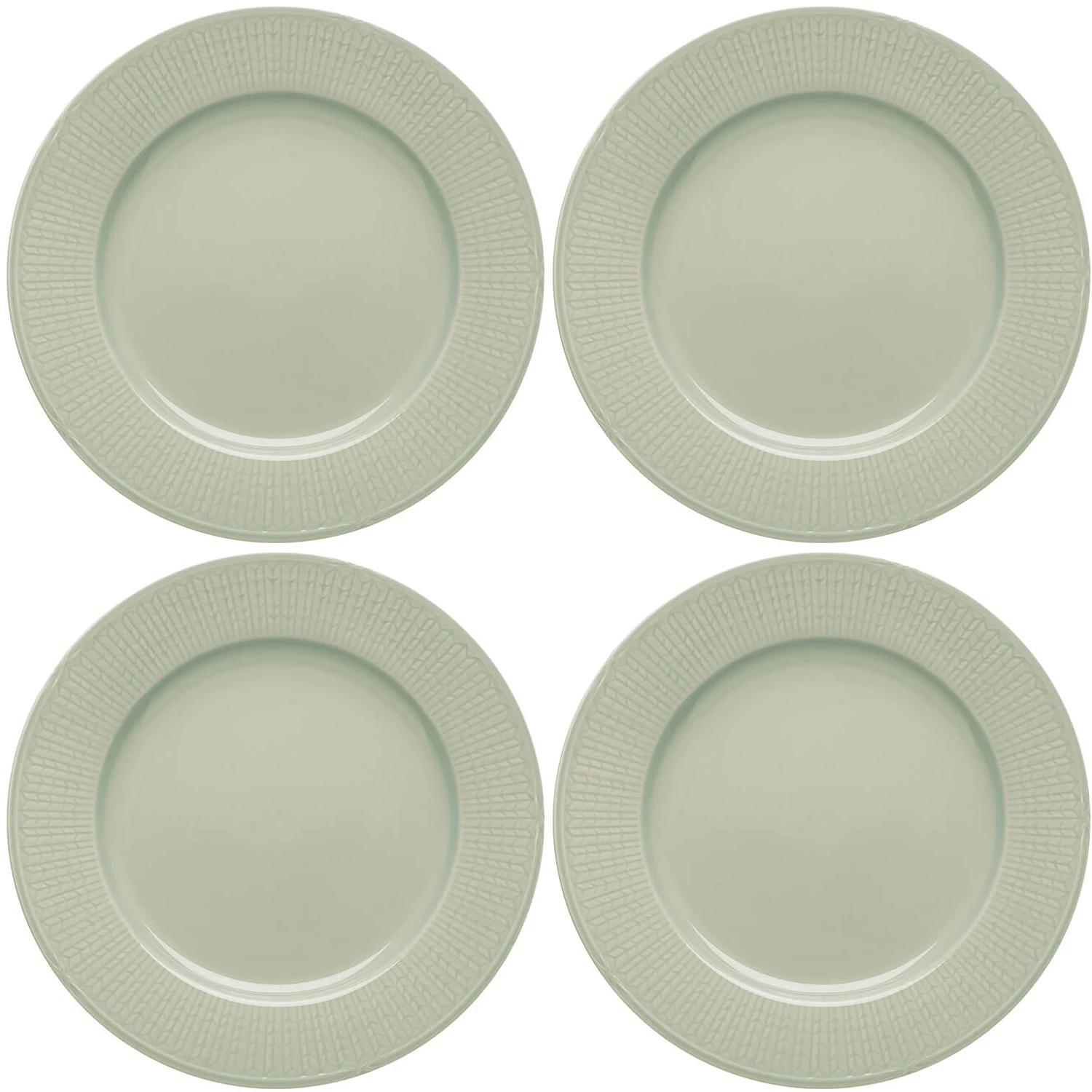 R&ouml;rstrand Swedish Grace Sidetallerken 17 Cm 4-pak Meadow - Asietter Porcel&aelig;n Eng - 1011884 4-PACK