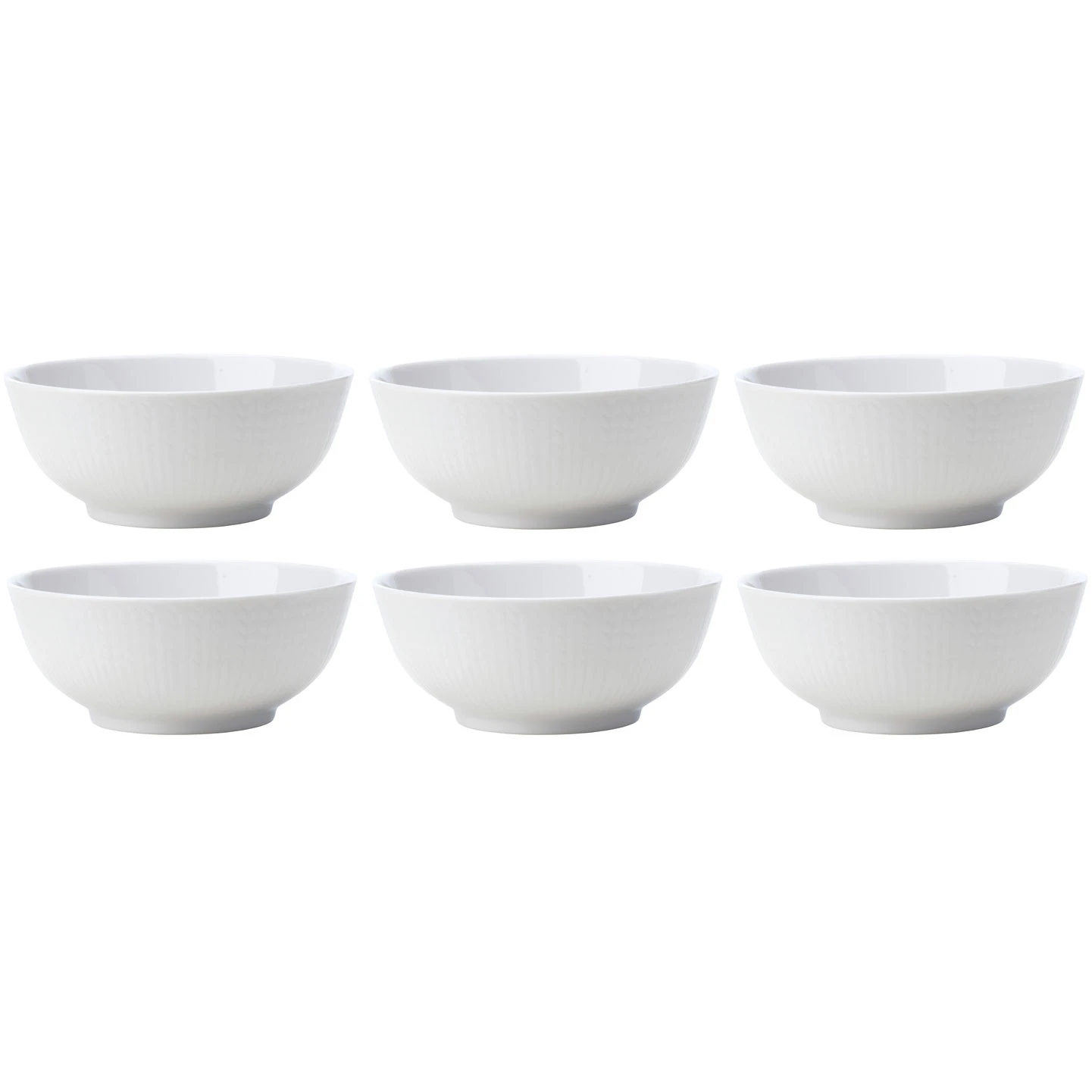 R&ouml;rstrand Swedish Grace Sk&aring;l 30 Cl 6-pak Snow (White) - Serveringssk&aring;le Porcel&aelig;n Snow (White) - 1011855, 6-PACK