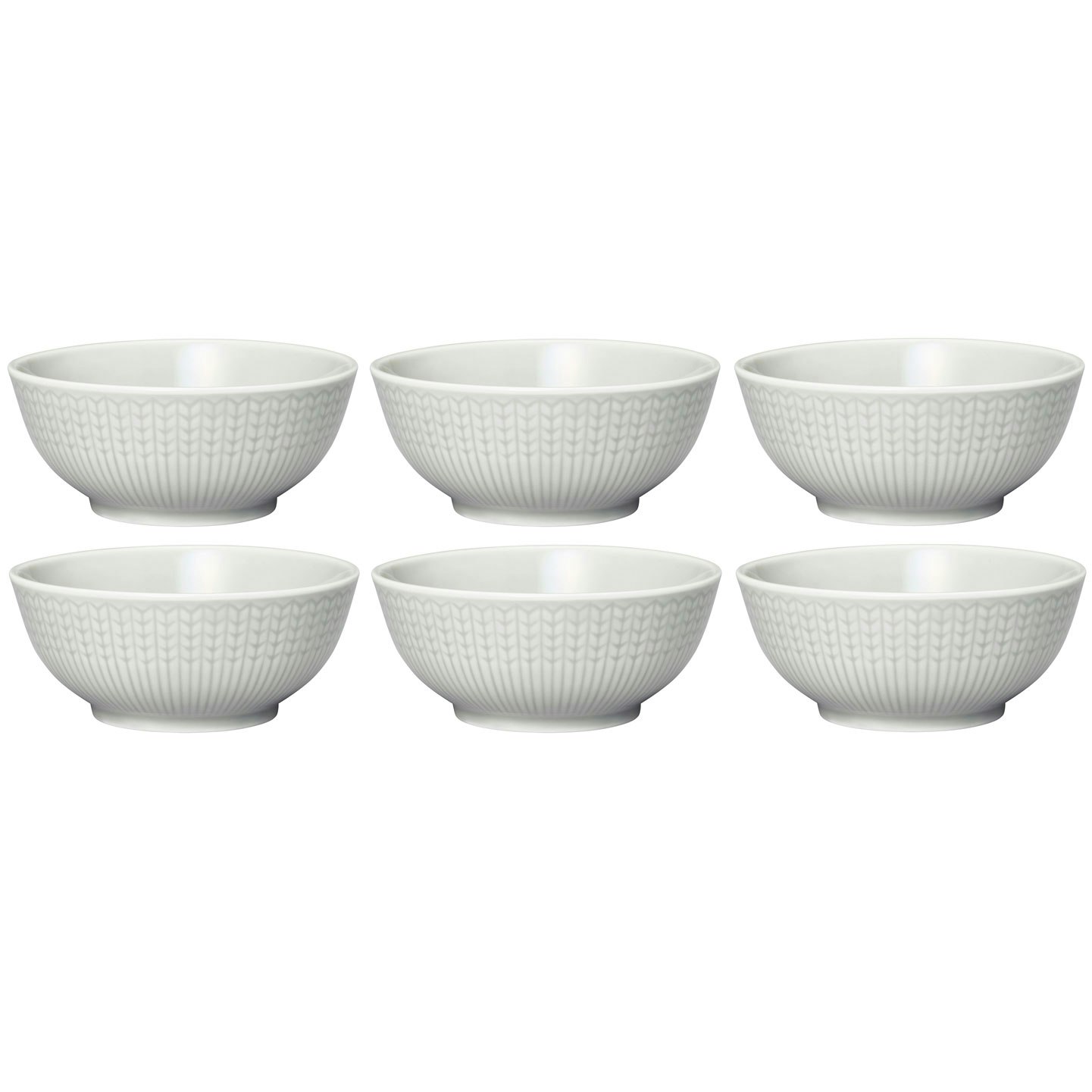 R&ouml;rstrand Swedish Grace Sk&aring;l 30 Cl 6-pak (Light Grey) - Serveringssk&aring;le Porcel&aelig;n Fog - 1062128, 6-PACK