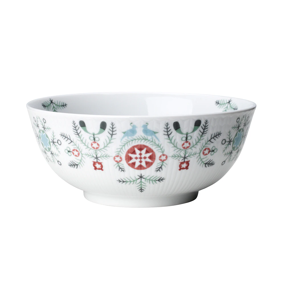 R&ouml;rstrand Swedish Grace Sk&aring;l 60cl Winter - Julesk&aring;le Porcel&aelig;n Hvid - 1016582