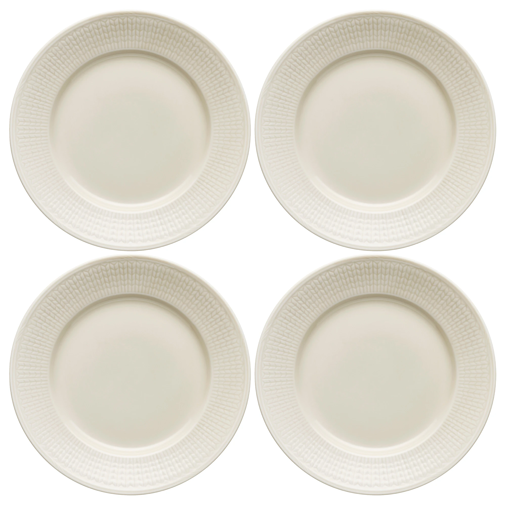 R&ouml;rstrand Swedish Grace Tallerken 21 Cm 4-pak Havre - Asietter Porcel&aelig;n Oat (Beige) - 1069426X4