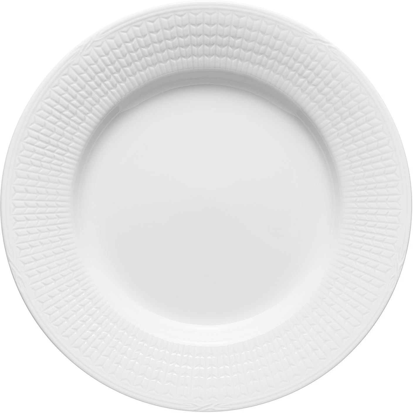 R&ouml;rstrand Swedish Grace Tallerken 24 Cm Snow - Middagstallerkner Porcel&aelig;n Snow (White) - 1058902