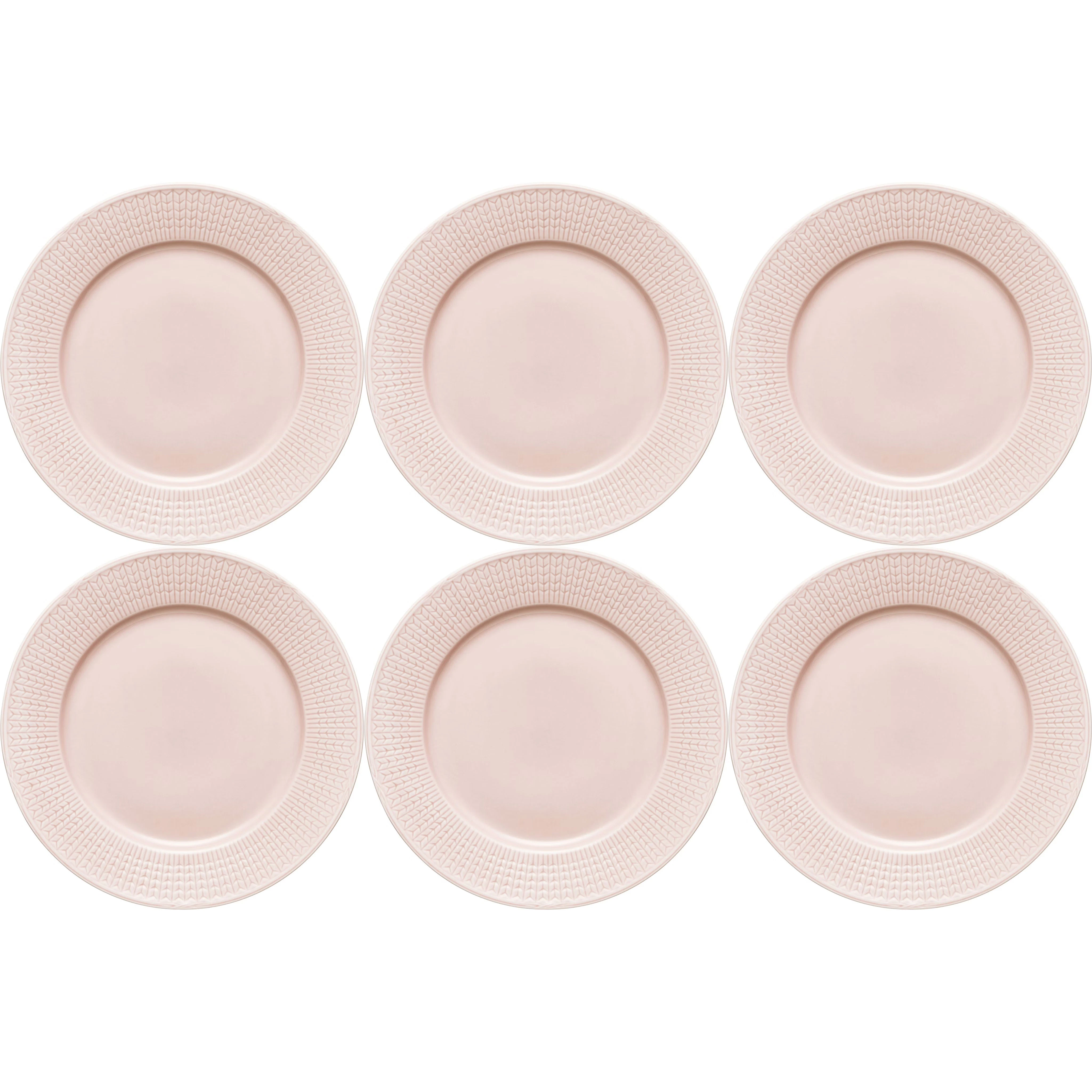 R&ouml;rstrand Swedish Grace Tallerken 27 Cm 6-pak Rose (Pink) - Middagstallerkner Porcel&aelig;n Rose (Pink) - 1012224, 6-PACK
