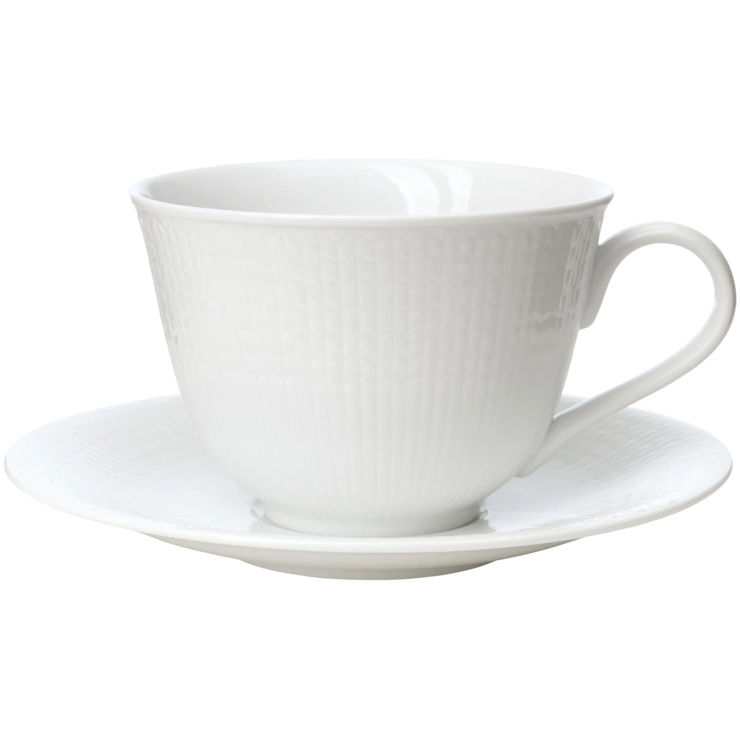 R&ouml;rstrand Swedish Grace Tekop & Underkop 45 Cl Sne - Tekopper Porcel&aelig;n Snow (White) - 1012387