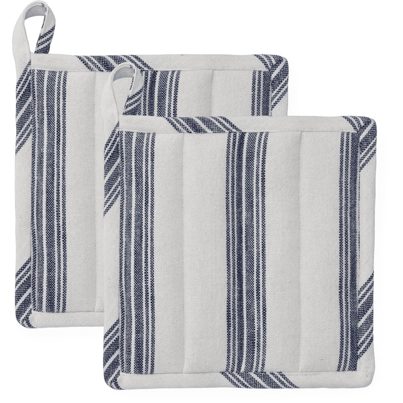 Garn Grydelap 22x22 cm 2-pak, Blå