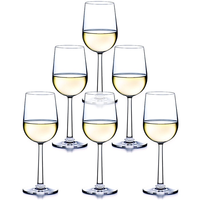 Rosendahl Copenhagen Grand Cru Bordeaux Hvidvins 6-pak - Vinglas Glas Klar - 25361