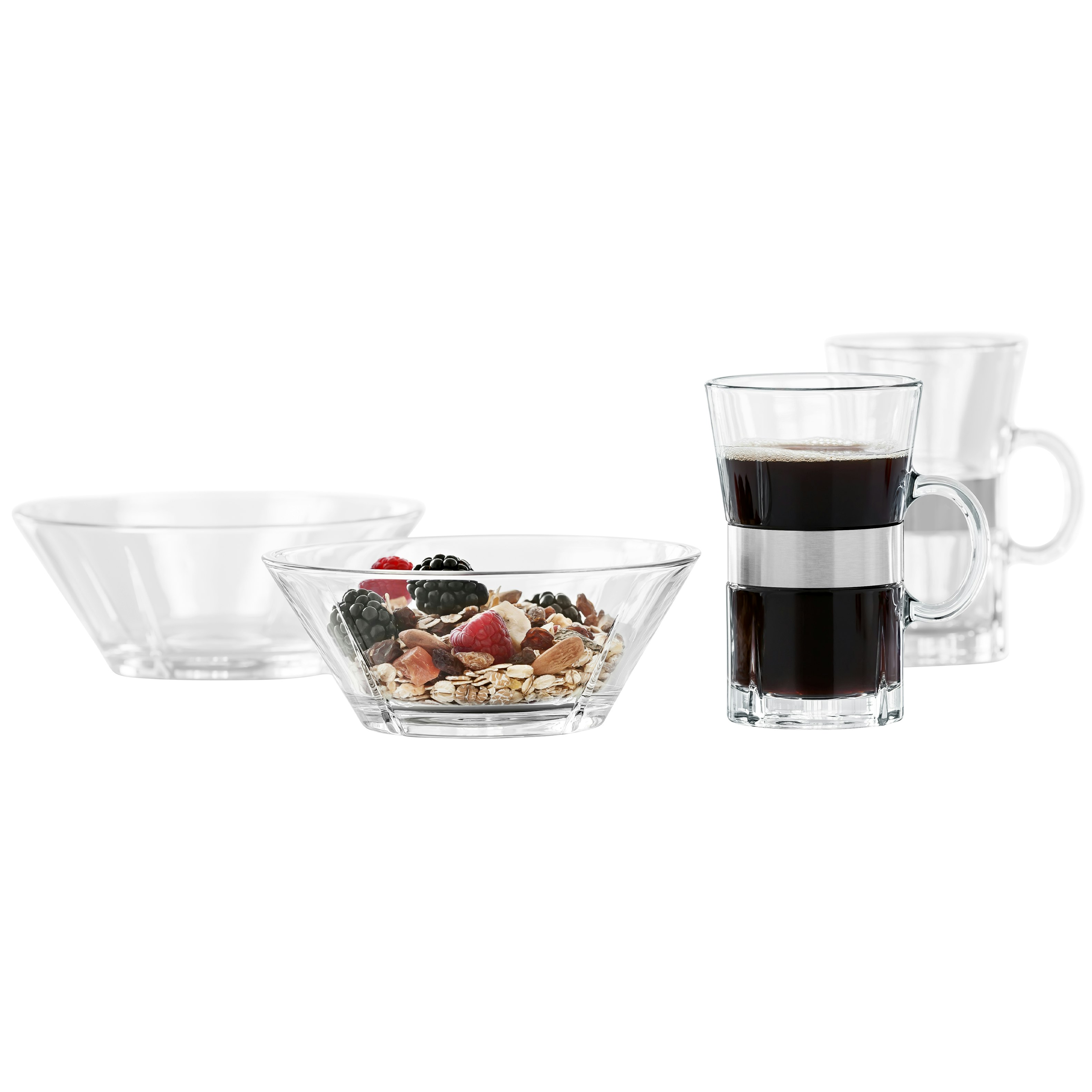 Rosendahl Copenhagen Grand Cru Morgenmadss&aelig;t t - Kaffekopper Glas Klar - 25150
