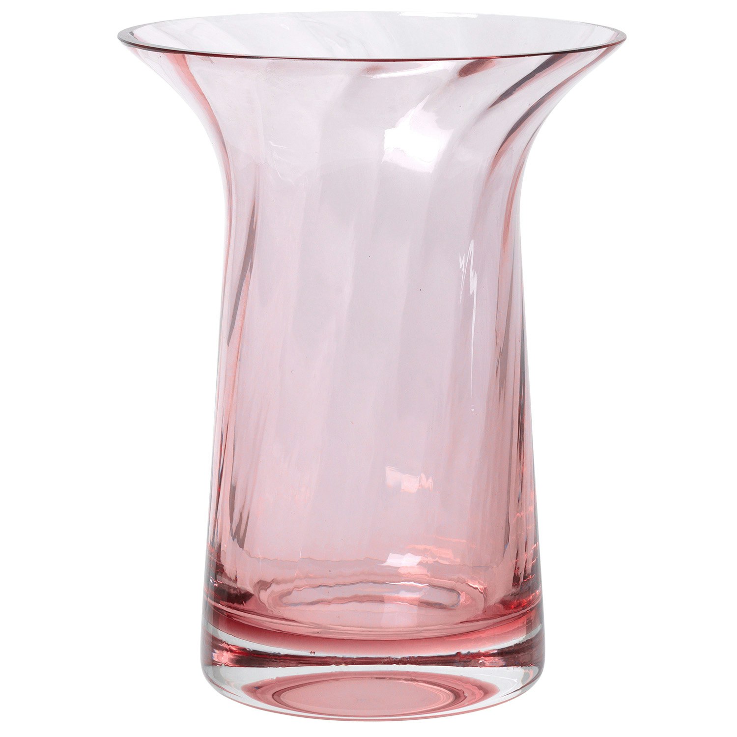 Rosendahl Copenhagen Optic Anniversary Vase 16 Cm - Vaser Mundbl&aelig;st Glas Blush - 38141