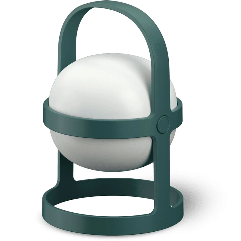 Soft Spot Solar Circular Lampe Bærbar 18,5 cm, Skovgrøn