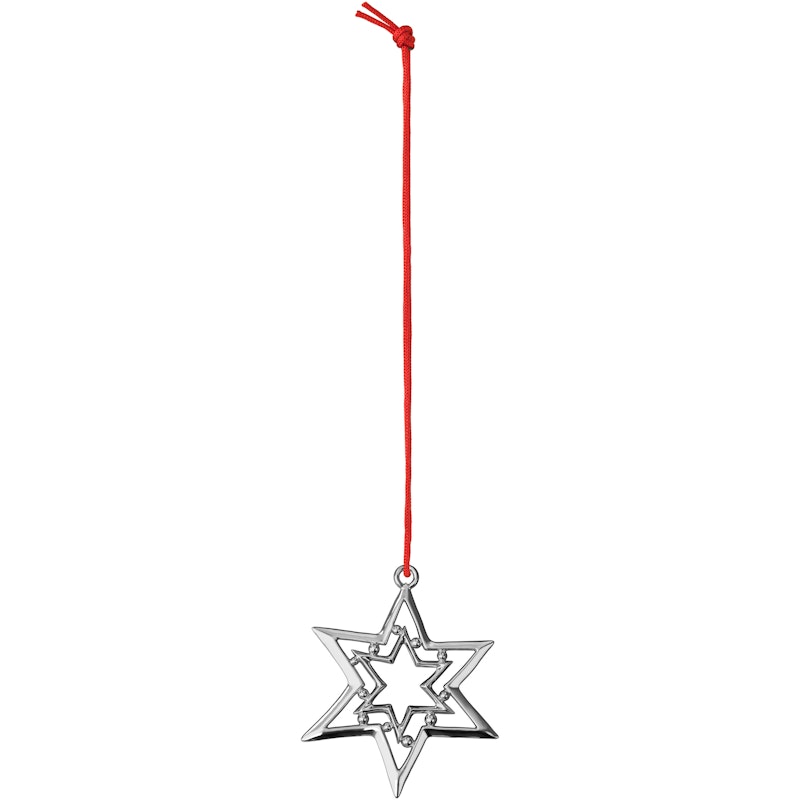Juledekoration 8 cm, Sølv