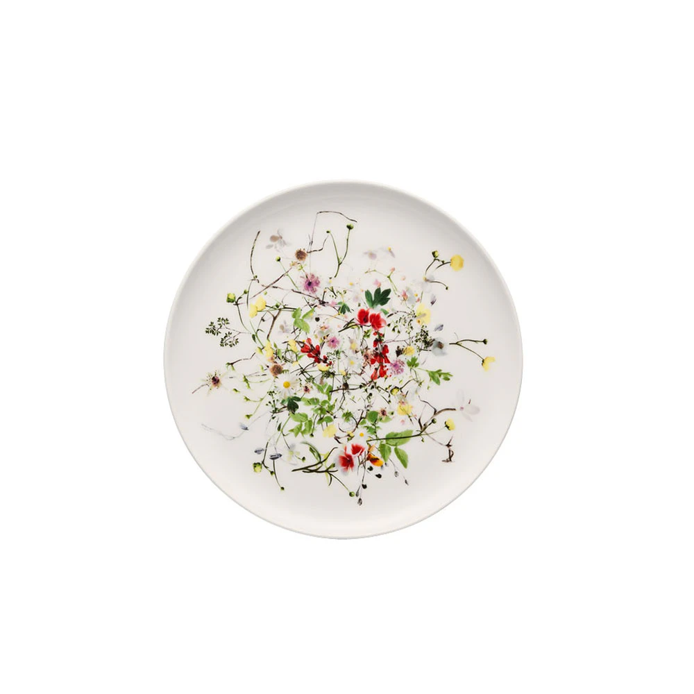 Rosenthal Brillance Fleurs Sauvages Sidetallerken 18 Cm - Asietter Benporcel&aelig;n Hvid - 10530-405101-10218