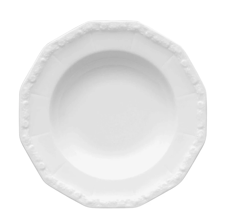 Maria Dyb Tallerken 21 cm, Hvid