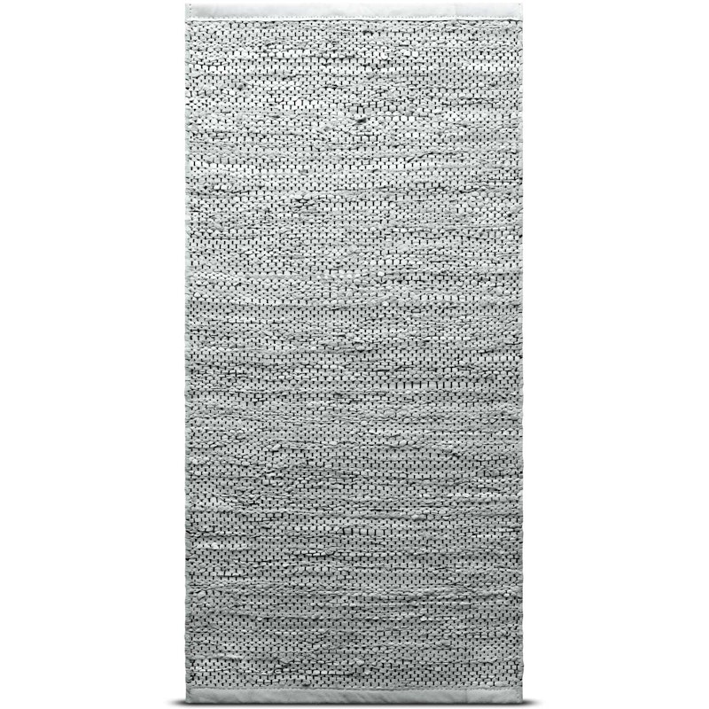 Leather Tæppe 75x200, Lysegrå