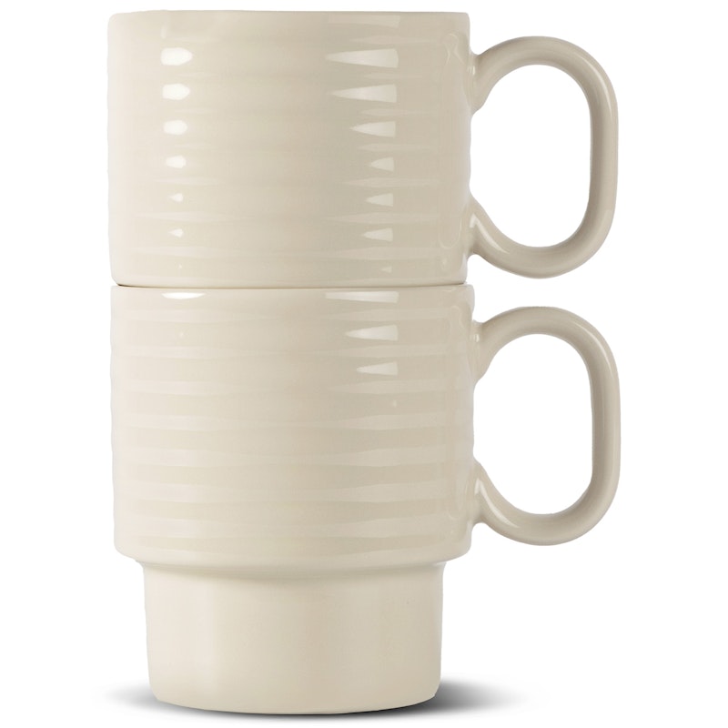 Coffee & More Kaffekopper 2-pak, Beige