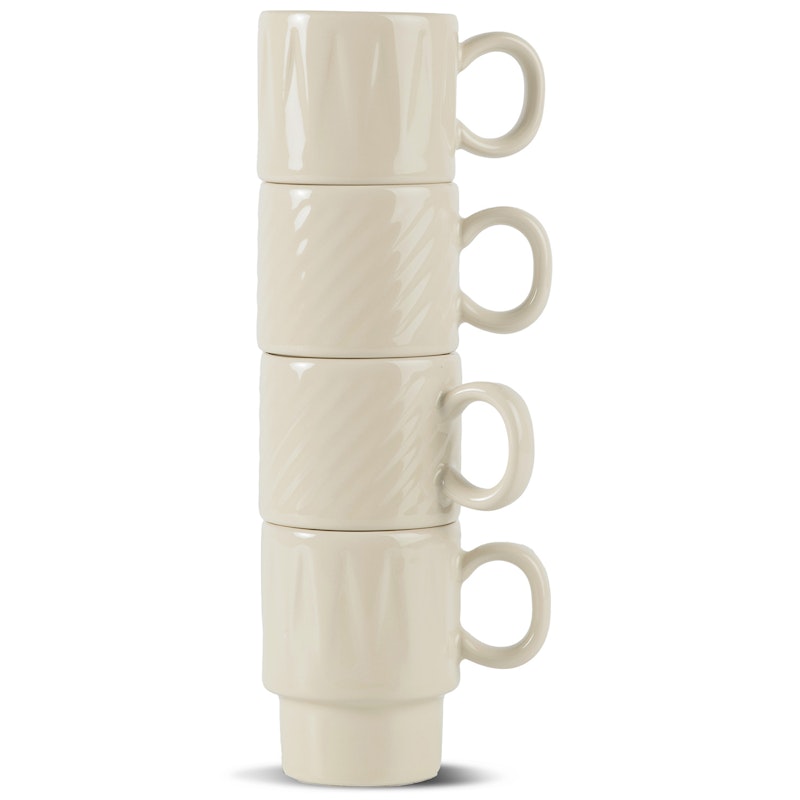 Coffee & More Espressokopper 4-pak, Beige