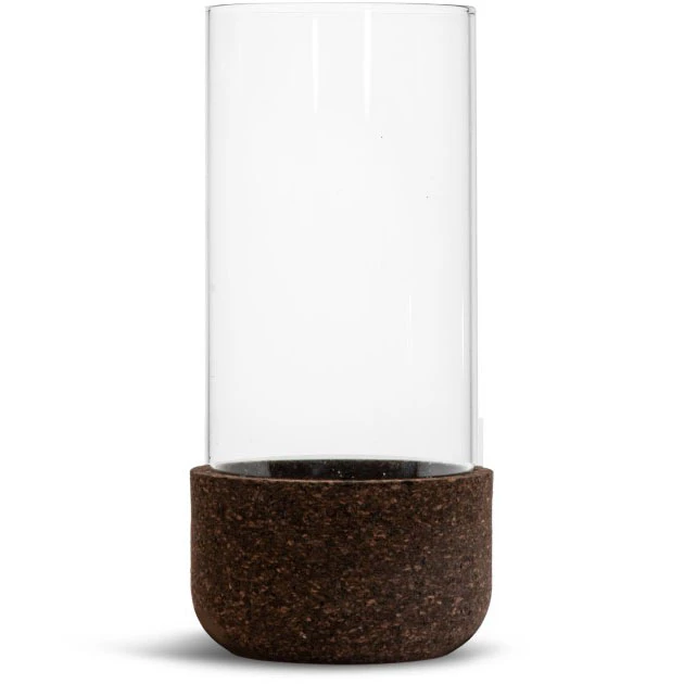 Sagaform Dante Lanterne 17 Cm - Fyrfadsstager Kork M&oslash;rkebrun - 5018417