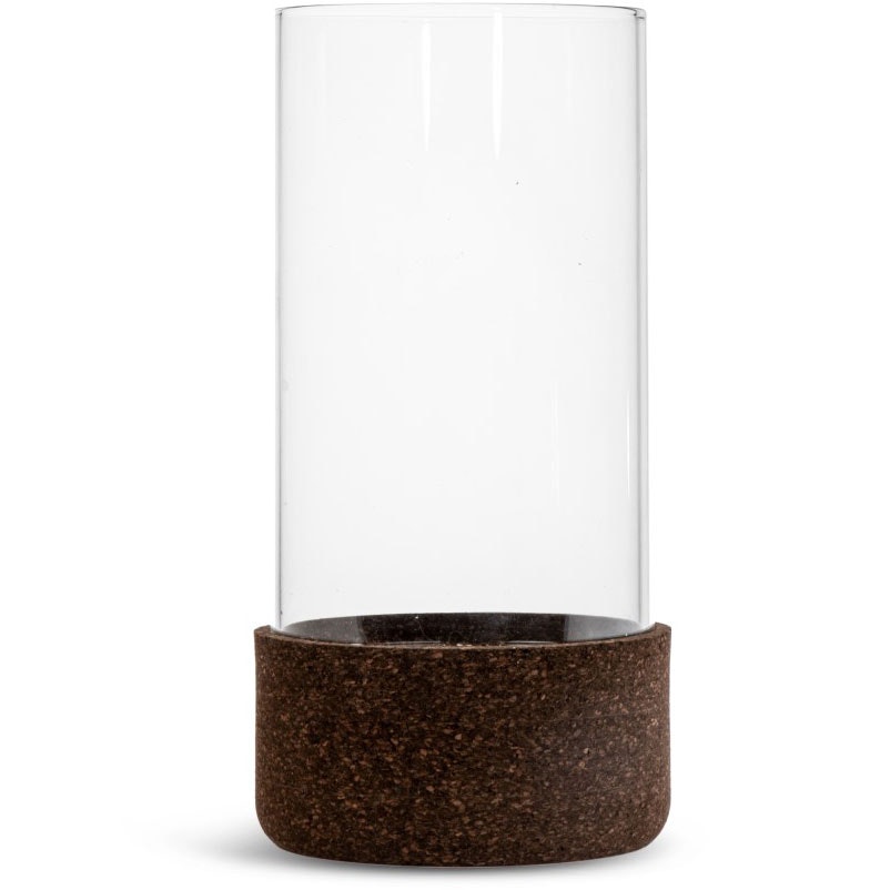 Sagaform Dante Lanterne 24 Cm - Fyrfadsstager Kork M&oslash;rkebrun - 5018418