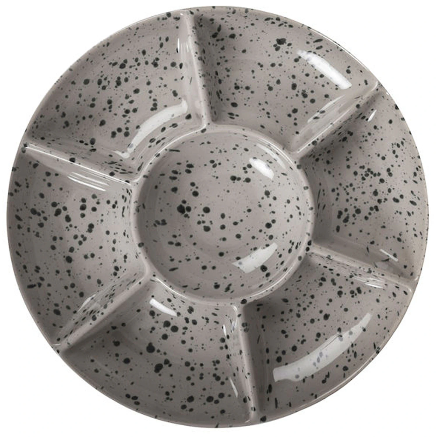 Sagaform Ditte Serveringsfad Med Rum 26 Cm - Serveringsfad Stent&oslash;j Gr&aring; - 5018330