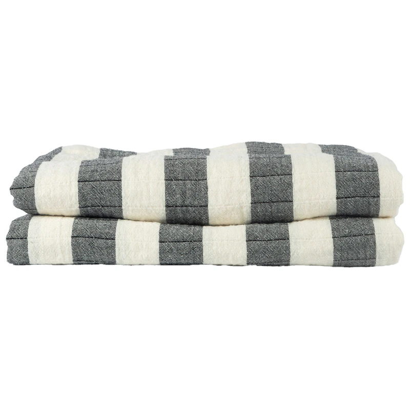 Emilie Plaid 130x170 cm, Sort