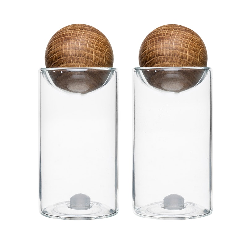 Oval Oak Salt & Peber, 2-Pak