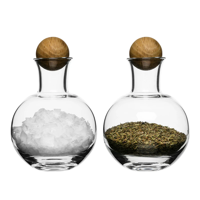 Oval Oak Serveringssæt Med Prop i Eg 2-pak