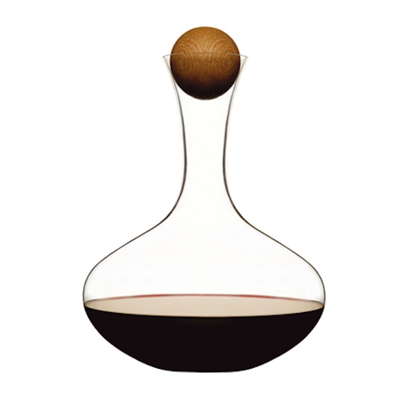 Oval Oak Vin Karaffel med Prop i Eg, 2 L